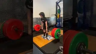 Deadlifts at 110lbs bw #gym #deadlift
