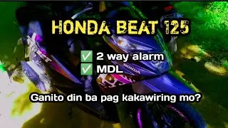 Honda Beat 125 | MDL and 2-way alarm wiring setup installation | Edi Thur
