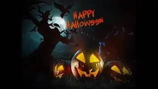 Halloween spooky garden -  Speed art