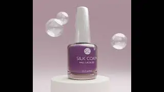 Silk Coat Nail lacquer custom 3D product animation 