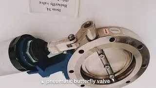 pneumatic butterfly valve for block machine