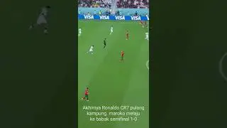 Ronaldo CR7 pulang kampung. Portugal vs maroko 0-1