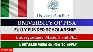 University of Pisa/Top Ranked University/ Courses/ Benefits/ Application process/ Detailed Video