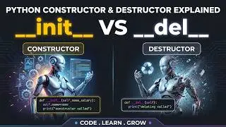 Python Constructor & Destructor Explained | __init__() and __del__() with Examples | Python OOP