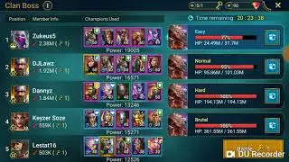 Raid Clan Boss Strategy; How to Clan Points