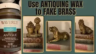 Can ! make regular items look like VINTAGE BRASS?  How to get the brass look with spray paint
