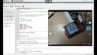 ESP32-S3/CircuitPython, generate QR Code, display on ILI9341 SPI TFT.