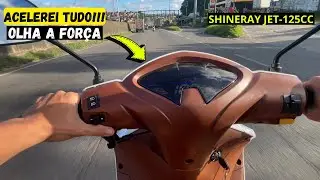 INACREDITÁVEL a FORÇA da NOVA JET-125 Shineray - TESTEI ela na BR [OLHA quanto BATEU no PAINEL]