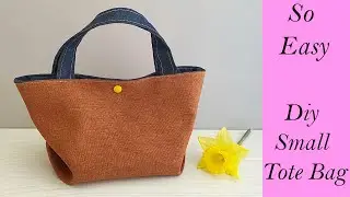 💖 DIY Small Tote Bag | Made In a Few Minutes! | mini bolso de mano | बड़ा थैला