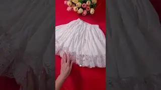 Пышный хлопковый подъюбник из прямоугольников легко! Расход ткани в описании🌷 #mamashyot #люблюшить