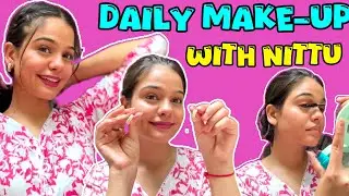 BASIC MAKE-UP WITH NITTU💄👩‍🦰| My Daily Make-Up Look | @NittuFashionSeries #makeuptutorial #makeup