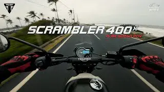 Triumph Scrambler 400x | POV Pure Sound 4K Video | Ride#04 | ASMR | DJI OSMO Action 3