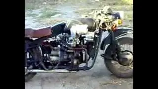 Мотоцикл с двигателем от ваз 1111 ока.mp4
