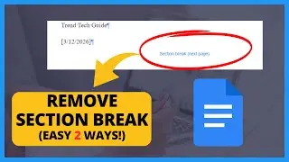 How to Remove Section Breaks in Google Docs | Easy Tutorial