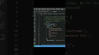 C++ structure automatic code generater feature |Vs code user snippet feature cpp |#shorts
