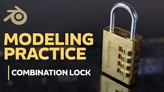 Modeling a Combination Lock in Blender 3D!