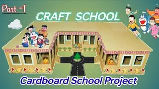 How To Make School Project With Cardboard 🤩