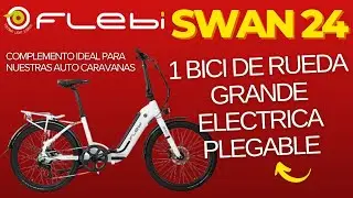 Bicicleta eléctrica  Swan24 .la 1 Bici Eléctrica de rueda grande y plegable
