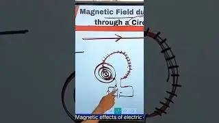 magnetic field direction in current carrying loop #magneticfields #magneticfieldofcircularloop #atp