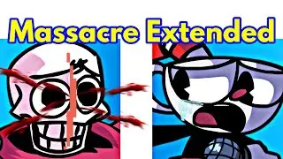 Friday Night Funkin' Massacre Extended / Cuphead Vs Undertale (FNF Mod/Hard/MCM + Cover)