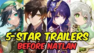 All 5-Star Character Trailers Before Natlan (Genshin Impact version 1.0 - 4.8)