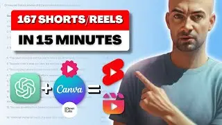 I Made 167 YouTube Shorts In 15 Mins With Just 2 AI Tools! (Canva + ChatGPT)