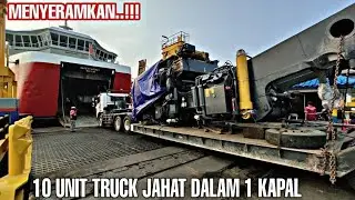 SCARY TRUCK‼️CONVOY OF 1 SHIP IN MERAK PORT