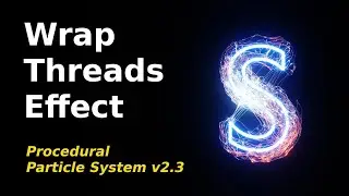 Wrap Threads Effect: Procedural Particle System v2.3 || Geometry Nodes || - Tutorial