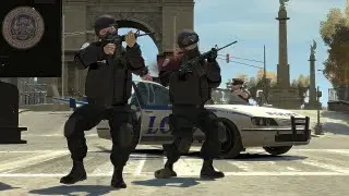 NOOSE & LCPD vs Albanian Mob - GTA 4 NPC Wars 51
