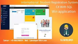 International Student Registration System  | Final Year Project | Flat Design UI