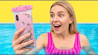 BRILLIANT PHONE HACKS || Cool DIY Crafts and Creative Photo Ideas by 123 GO! GOLD