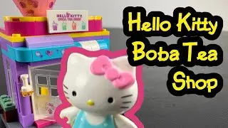 Hello Kitty Boba Tea Shop block building set