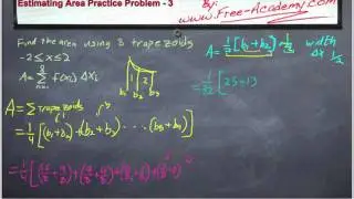 Trapezoidal Approximation Problem x^2/2 Part 2 - Calculus