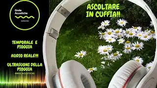 Temporale e Pioggia Suono Reale, Ultrasuoni , Margherite, Studiare