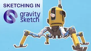 Gravity Sketch 2D to 3D sketching workflow