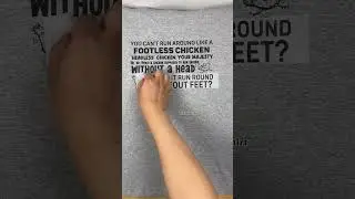 You Can't Run Around Like A Footless Chicken