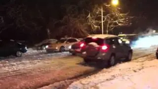 Wisconsin and Calvert Ave snow