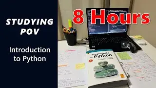STUDY PYTHON WITH ME 8 HOURS | Introduction to Python | BSc in AI