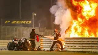 F1 Drive to Survive Season 3 | Romain Grosjean survives fiery crash