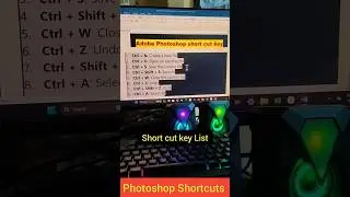 Photoshop Shortcuts List 