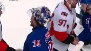 2012 Senators/Rangers Handshake Line