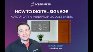 Automatically Updated Menu on a Screen from Google Sheets