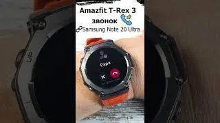 Amazfit T-Rex 3 входящий звонок мобильный 