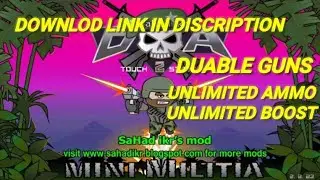 HOW TO DOWNLOD MINI MILITIA HACKED DUABLE GUN+UNLIMITED AMMO+UNLIMITED BOOST