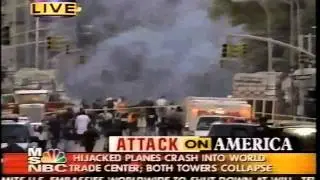 WTC7 'Collapse' LIVE, Report of another explosion moments before