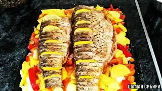 Сазан запечённый в духовке с картошкой! Простой рецепт приготовления! Дегустация!
