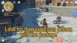 Look for the suspicious person with the package | Genshin Impact