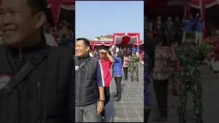 HUT KE-79 KEMERDEKAAN RI DIMERIAHKAN ATRAKSI PENERJUN POLRI DI BUMI SEBIDUK SEHALUAN