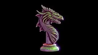 Dragon bust