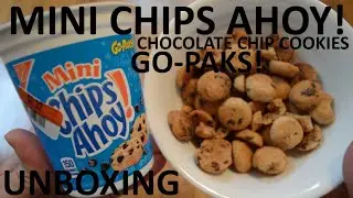 Unboxing Mini Chips Ahoy! Chocolate Chip Cookies Go-Paks! Cup